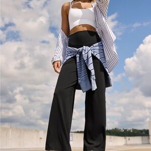 American Eagle Outfitters Black Flare Pants